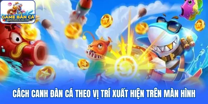Cách canh đàn cá theo vị trí xuất hiện trên màn hình