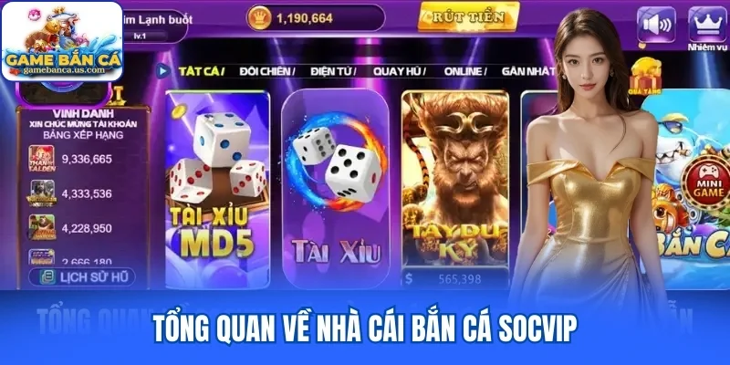 Nhà cái bắn cá Socvip đem đến cho người chơi những phút giây giải trí thú vị